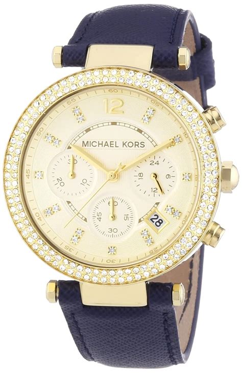 michael kors damen elegante armbanduhr|Michael Kors leather watches.